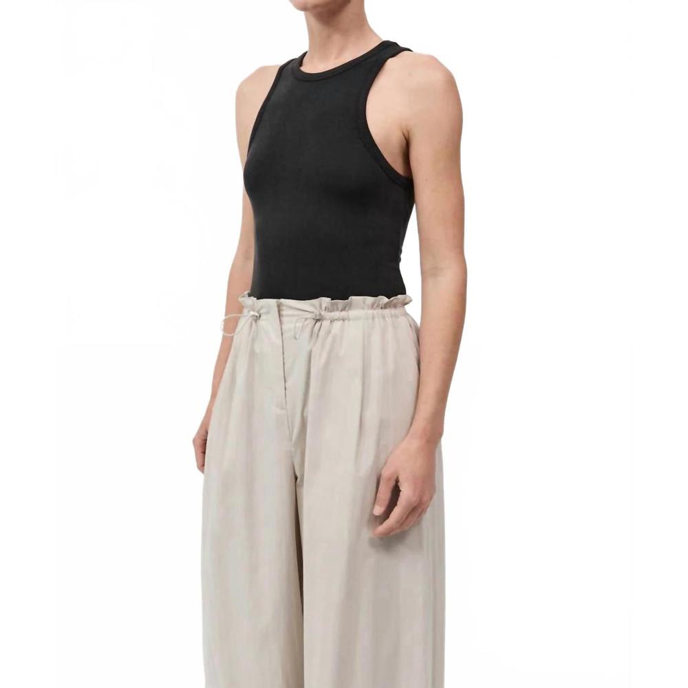 NEW ST. AGNI jersey tank top in black - Picture 4 of 6